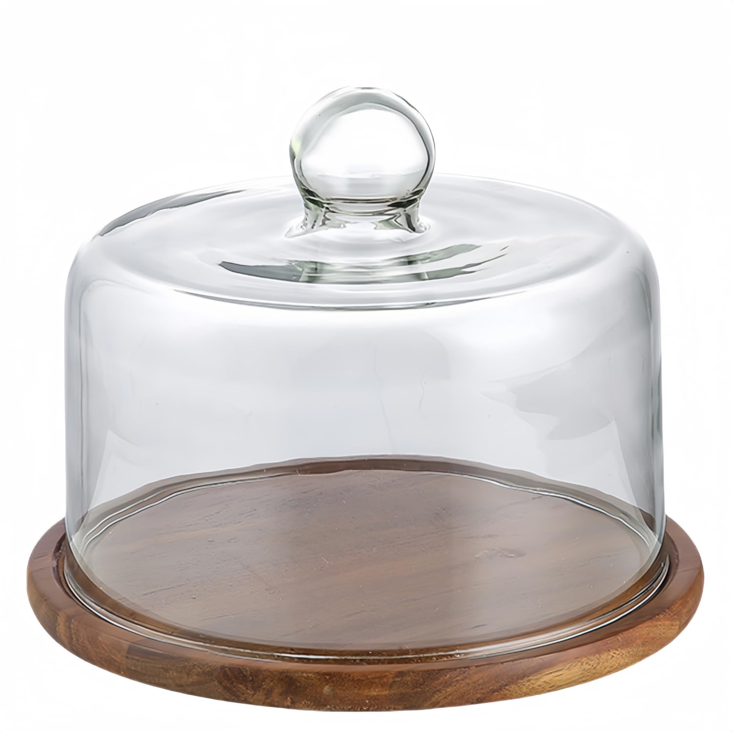 Amazon｜haoyunjianjiak ガラスカバーサービングトレイ ケーキドーム